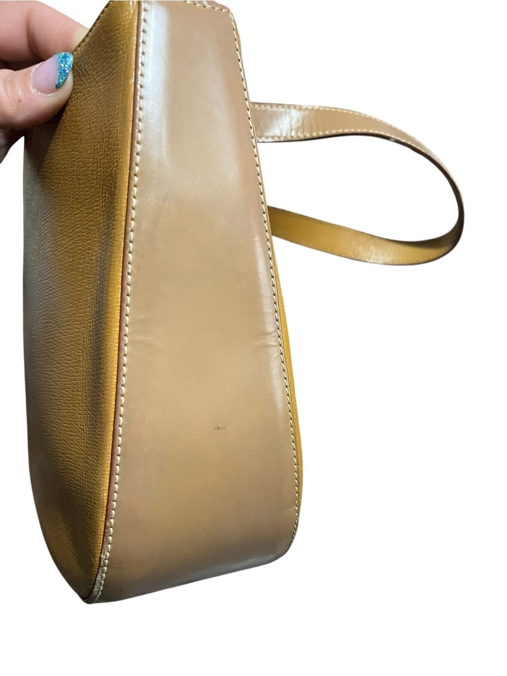 Burberry Leather Shoulder Hobo Bag With Nova Check Interior Authentic - Picture 9 of 17